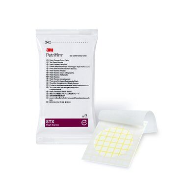 3m? petrifilm? 6491金黃色葡萄球菌快速測試片，500片/箱。