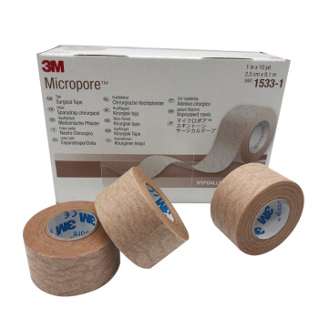 美國(guó)3M 1533-0醫(yī)用膚色膠帶 透氣膠布